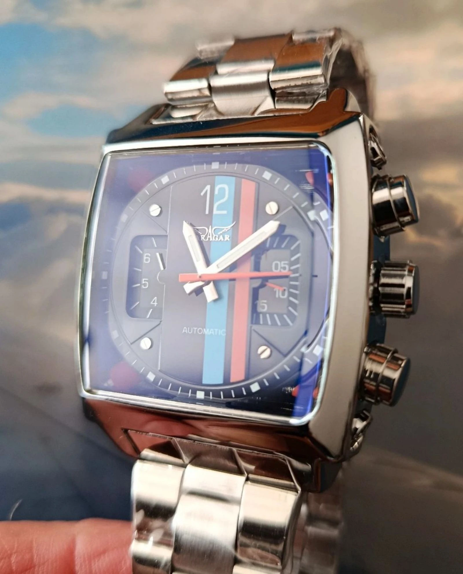 Herenhorloge, sport, automatisch, Gulf Le Mans Racing, 40mm, roestvrij staal. Nieuw horloge – photo 5